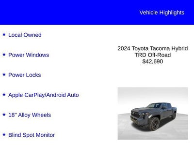 2024 Toyota Tacoma 4WD TRD Off Road Hybrid