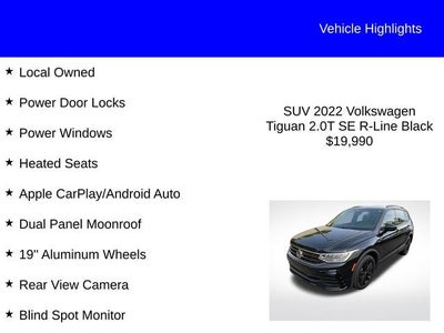 2022 Volkswagen Tiguan SE R-Line Black