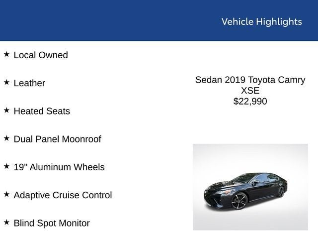 2019 Toyota Camry XSE
