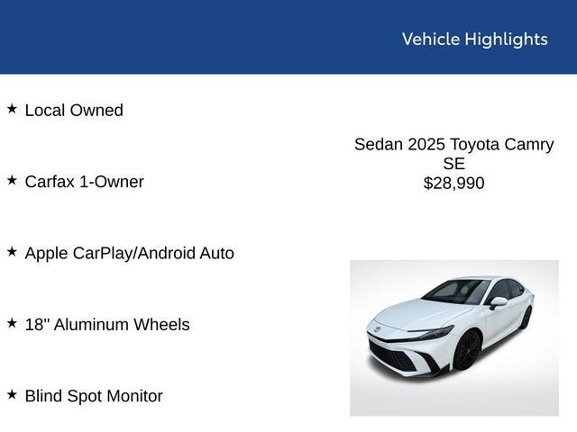 2025 Toyota Camry SE