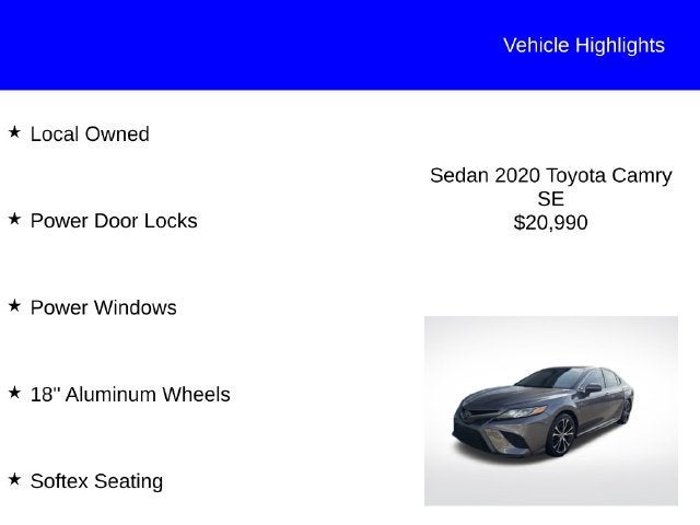 2020 Toyota Camry SE