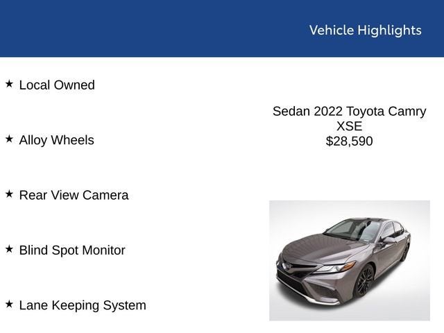 2022 Toyota Camry XSE