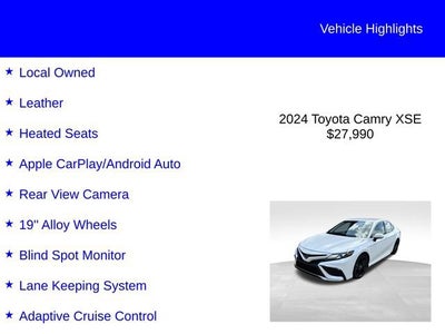 2024 Toyota Camry XSE