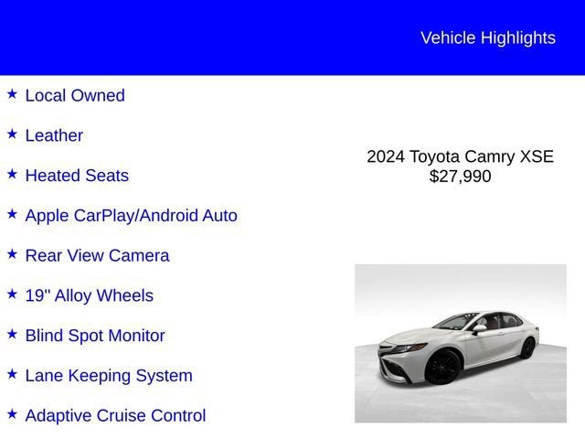 2024 Toyota Camry XSE