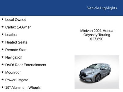 2021 Honda Odyssey Touring