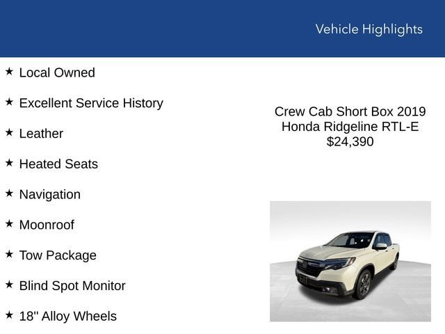 2019 Honda Ridgeline RTL-E