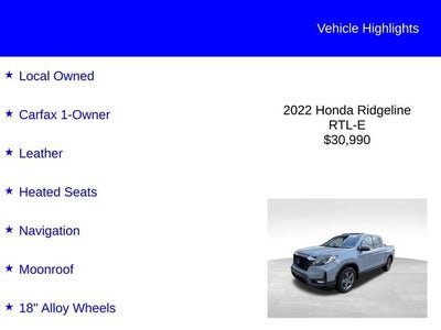 2022 Honda Ridgeline RTL-E