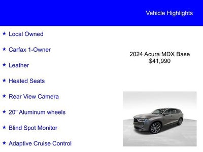 2024 Acura MDX w/Technology Package