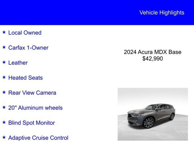 2024 Acura MDX w/Technology Package