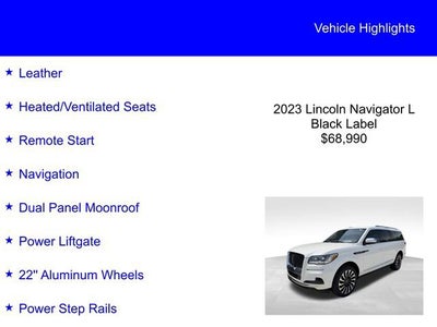 2023 Lincoln Navigator L Black Label
