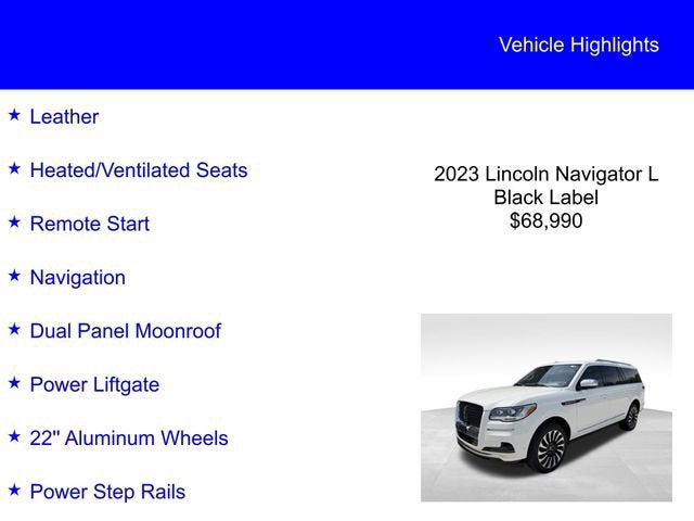 2023 Lincoln Navigator L Black Label