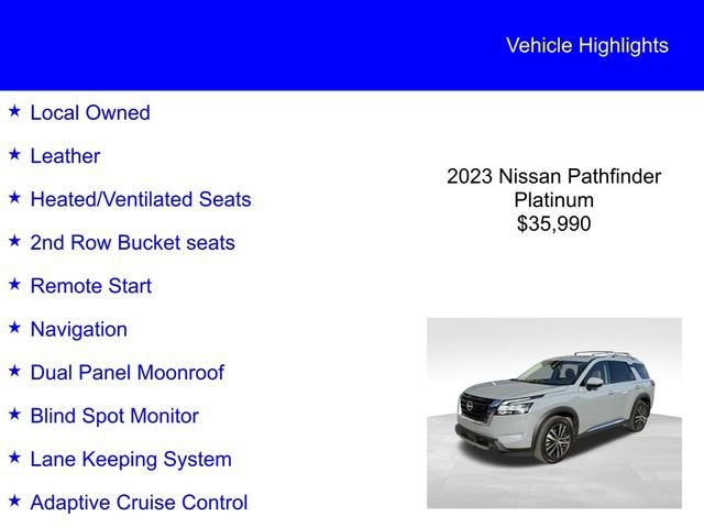 2023 Nissan Pathfinder Platinum
