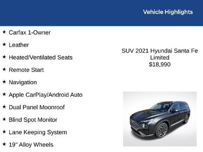 2021 Hyundai Santa Fe Limited