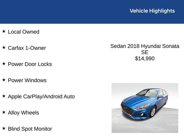 2018 Hyundai Sonata SE