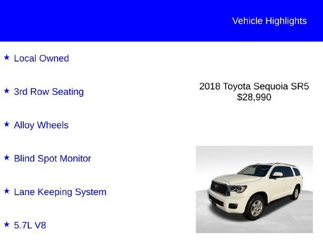 2018 Toyota Sequoia SR5