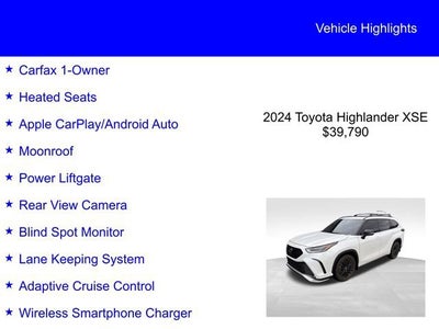 2024 Toyota Highlander XSE