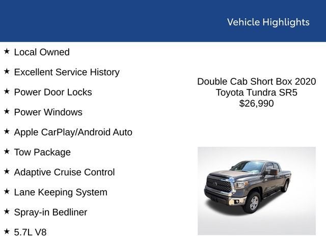 2020 Toyota Tundra 2WD SR5