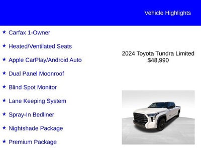 2024 Toyota Tundra 4WD Limited