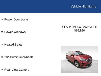 2019 Kia Sorento EX V6