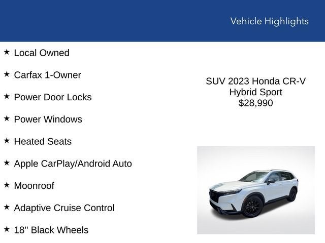 2023 Honda CR-V Hybrid Sport