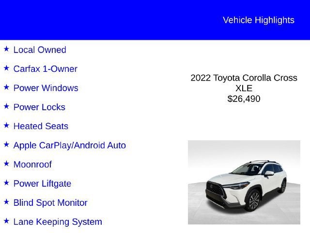2022 Toyota Corolla Cross XLE