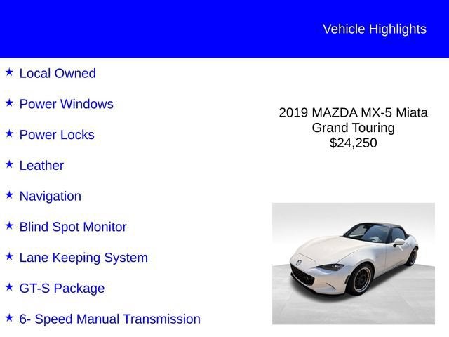 2019 Mazda Mazda MX-5 Miata Grand Touring