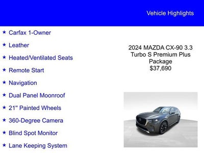 2024 Mazda Mazda CX-90 3.3 Turbo S Premium Plus