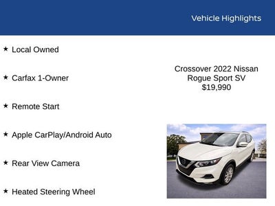 2022 Nissan Rogue Sport SV