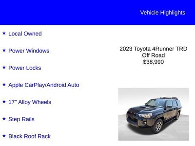 2023 Toyota 4Runner TRD Off Road