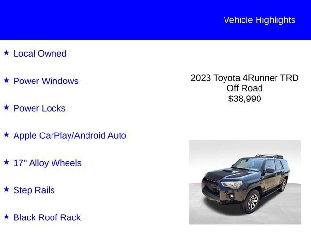 2023 Toyota 4Runner TRD Off Road