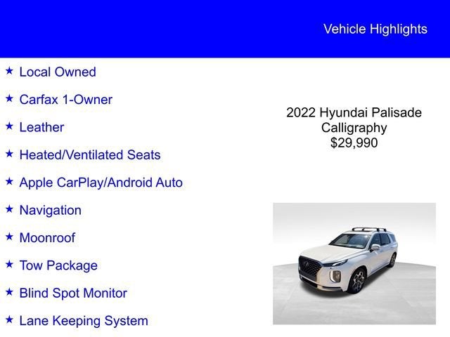 2022 Hyundai Palisade Calligraphy