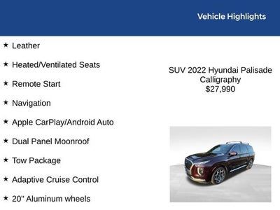 2022 Hyundai Palisade Calligraphy