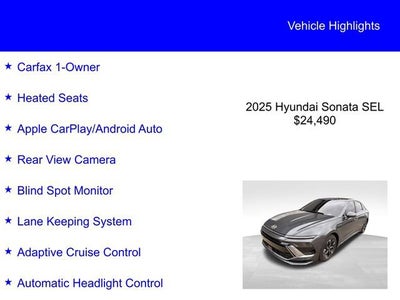 2025 Hyundai Sonata SEL