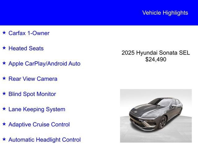 2025 Hyundai Sonata SEL