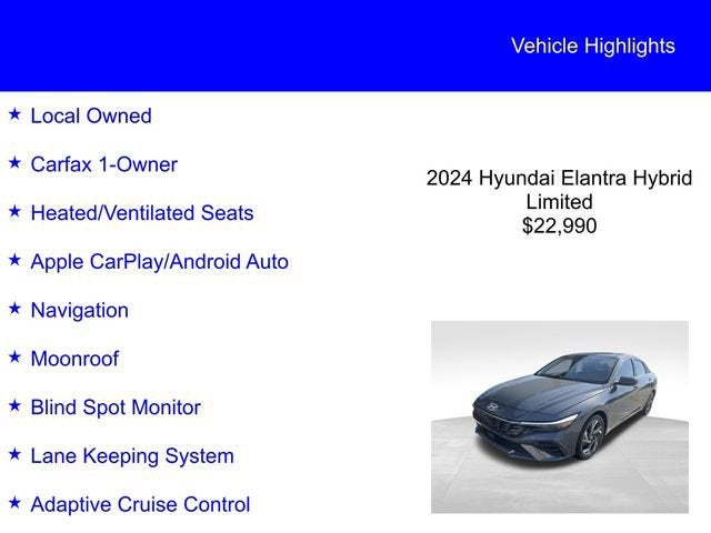 2024 Hyundai Elantra Hybrid Limited
