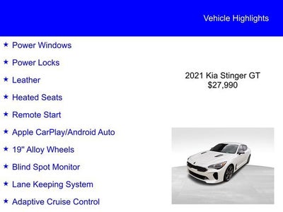 2021 Kia Stinger GT