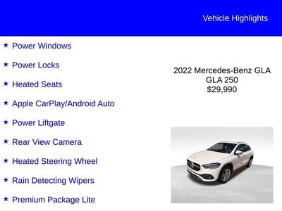2022 Mercedes-Benz GLA GLA 250
