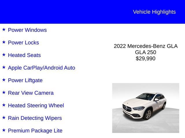 2022 Mercedes-Benz GLA GLA 250
