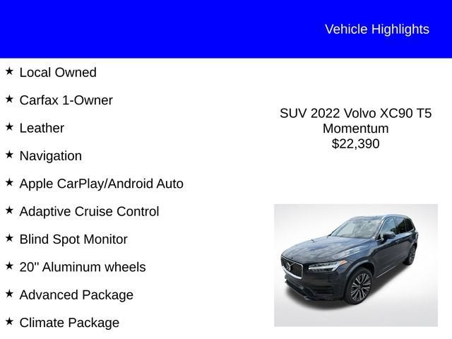 2022 Volvo XC90 Momentum
